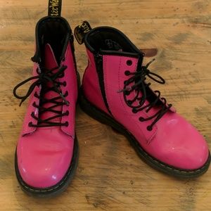 Little girls Hot Pink Delaney Doc Martins